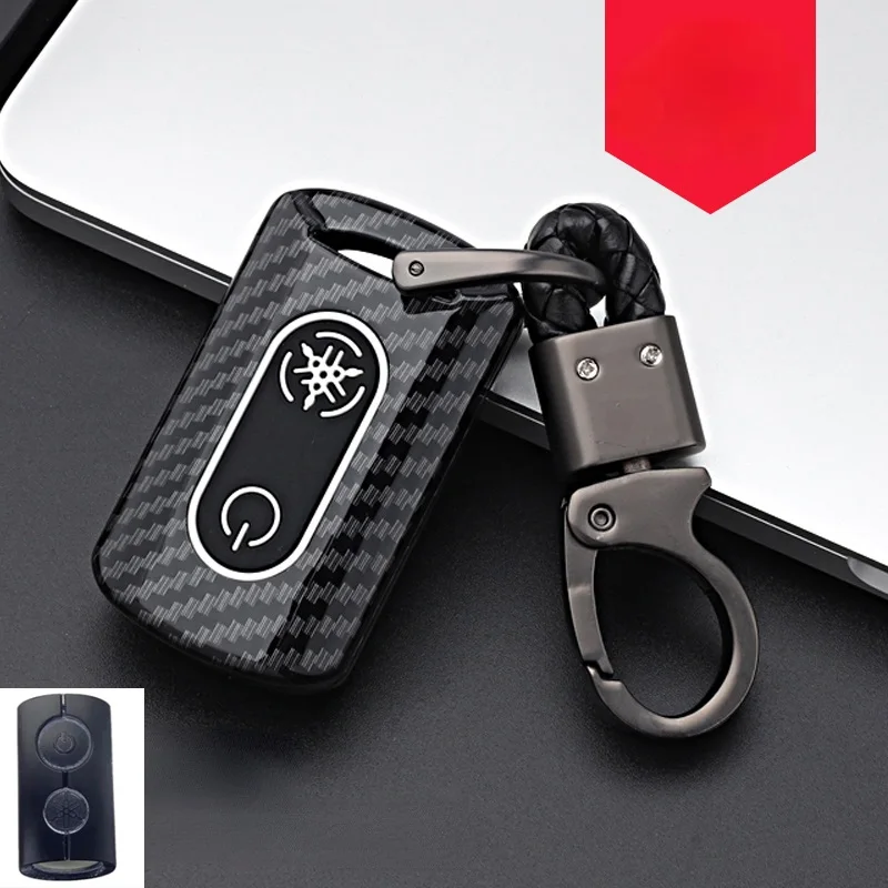 

Carbon Abs Case Holder for YAMAHA Motor Aerox 155 NVX155 XMAX300 Nvx Mvx 55 QBIX JAUNS 2 Button Key Pouch