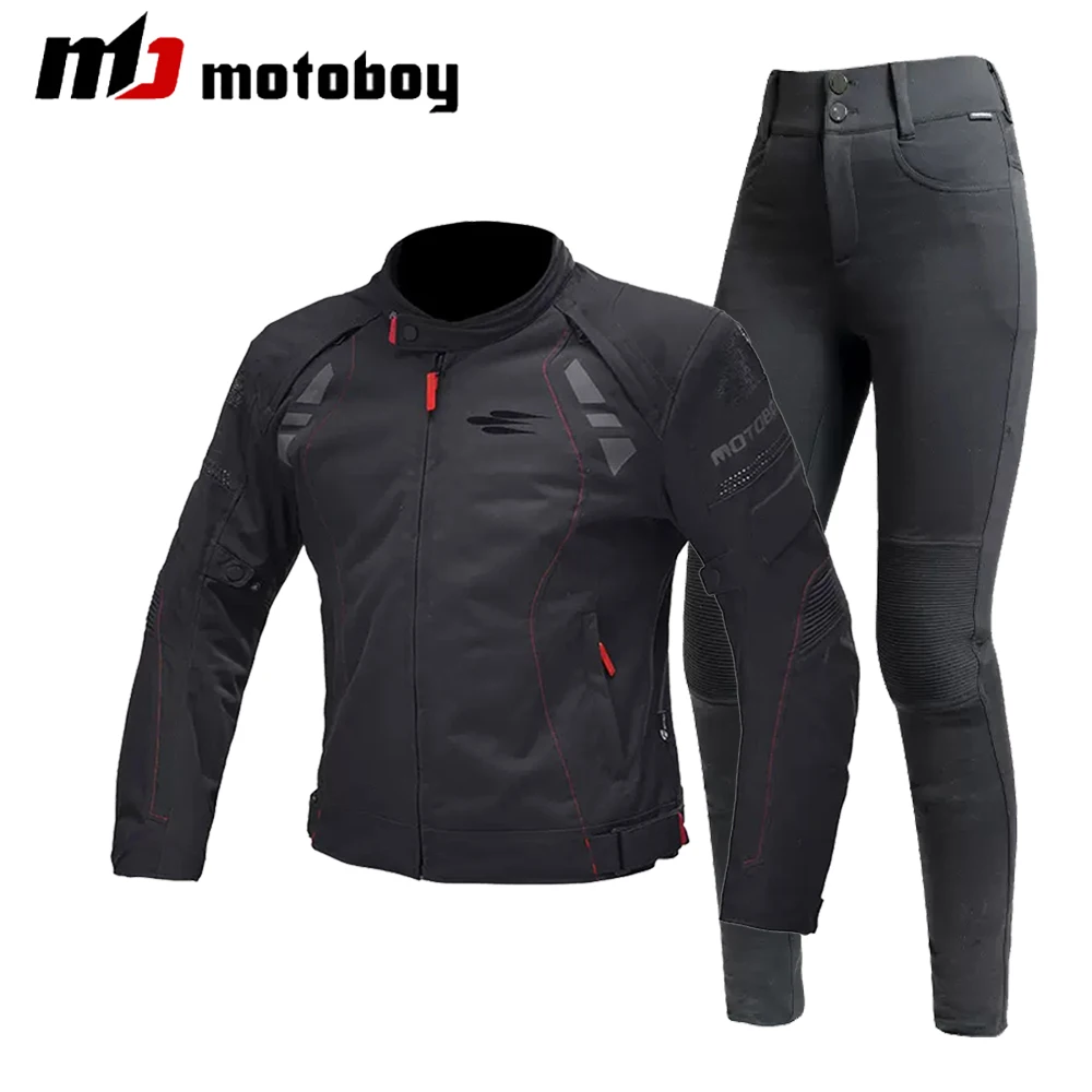 Куртка женская мотоциклетная Всесезонная дышащая Легкая сетчатая защита для