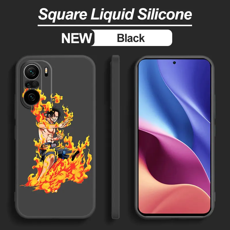 Portgas D. Ace One Piece Case For Xiaomi 12T 13 11 Lite NE 12X 12S 11T Pro 5G 11i Redmi 12C 11A A2 A1 Plus 10A 10C 9A 9T 9C