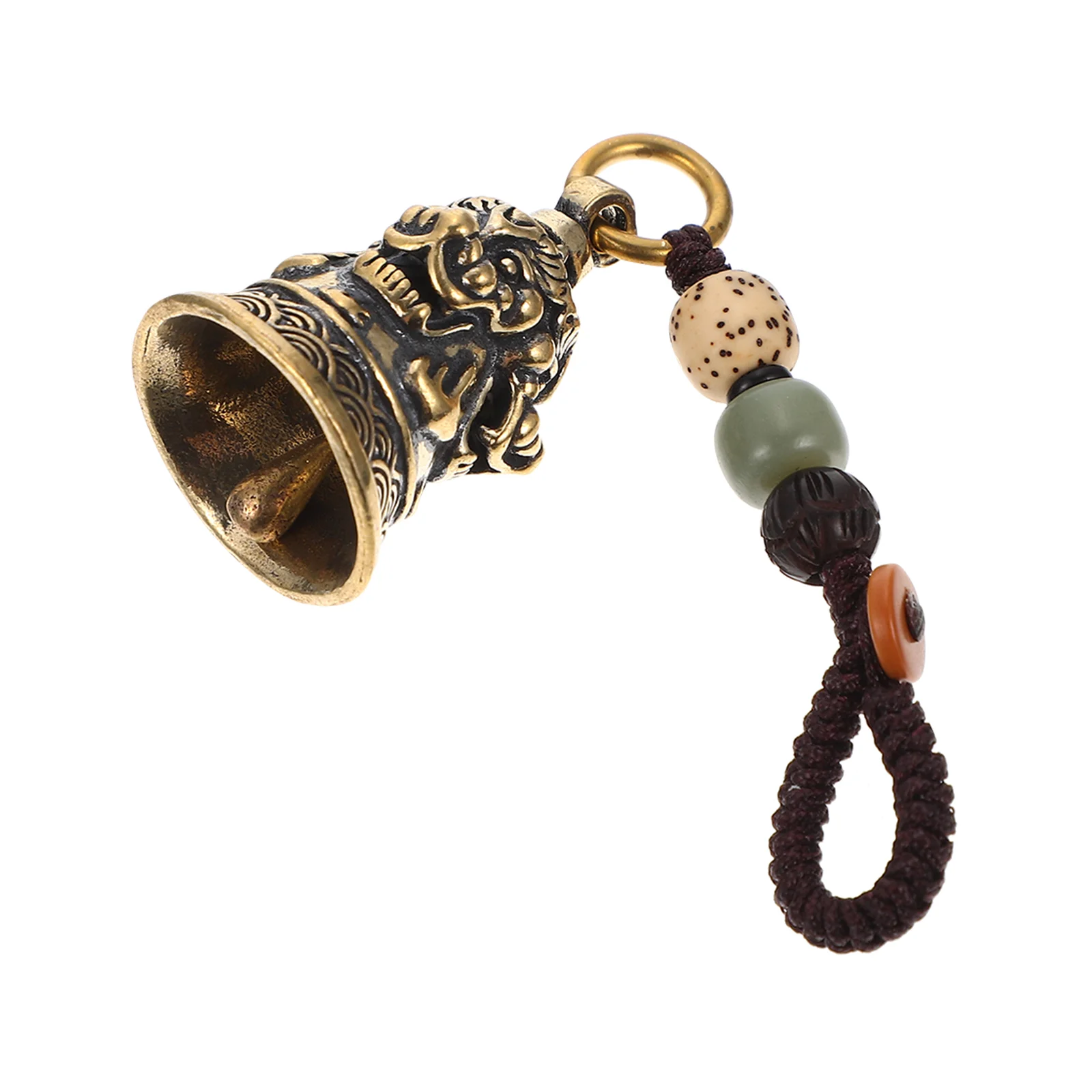 

Decorative Lion Head Pendant DIY Key Hanging Adornment Small Brass Gadget