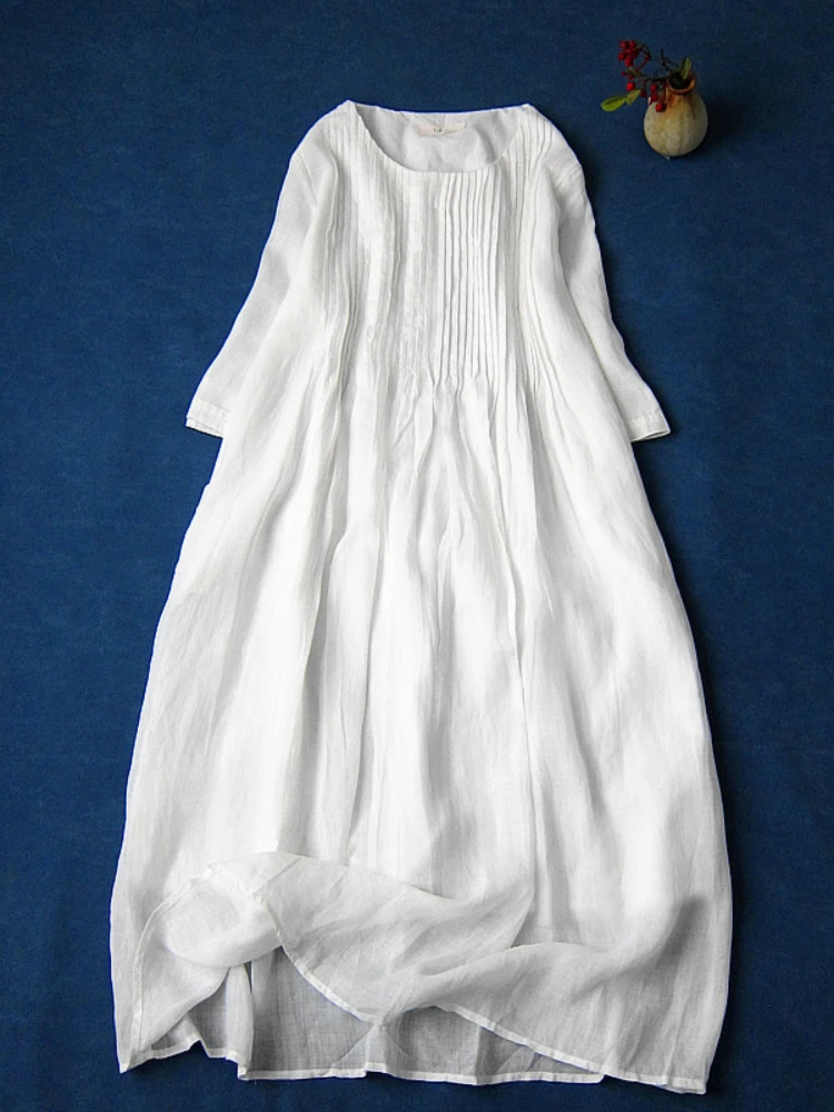 Новинка лета 2022 женское платье литературное и художественное Плиссированное