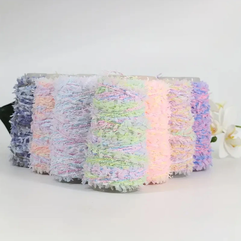 Пряжа Из Бумаги Ручной Вязки Colorfu 50 Г/шарик Смешанный Материал Чесаного