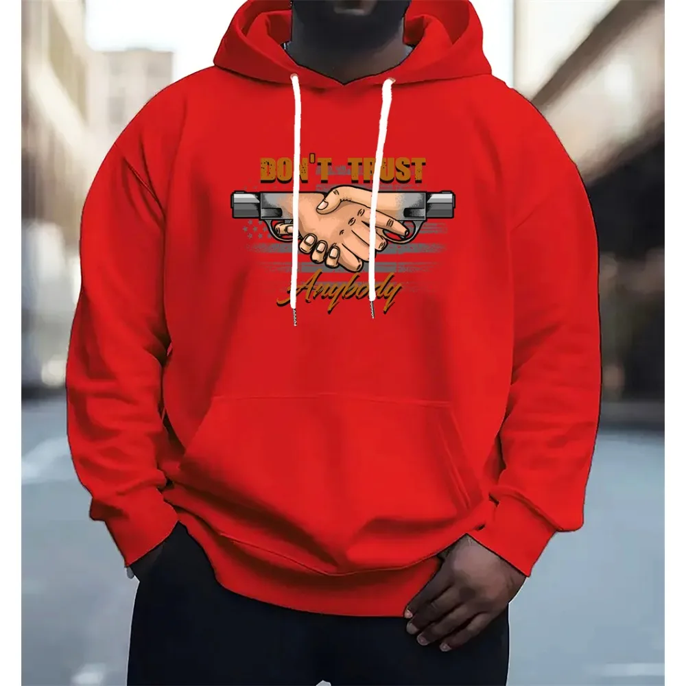 TOQUCL Неосновные толстовки с принтом мужские модные большого размера длинными