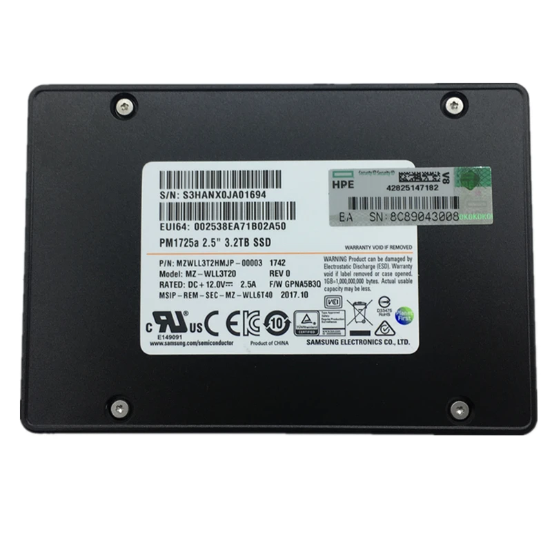 

PM1725A 800GB 1,6 T U.2 T Enterprise SSD