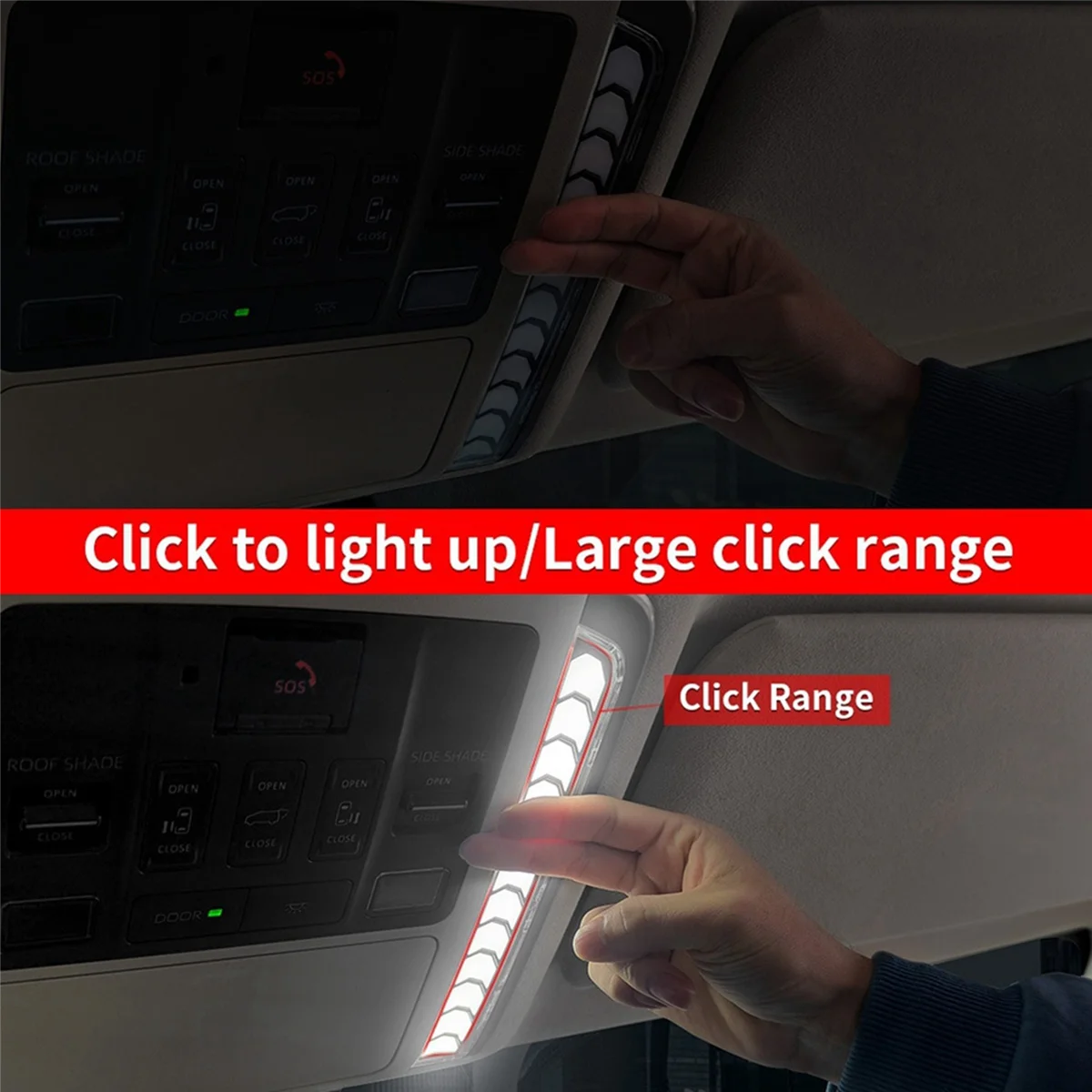 Для Alphard/VELLFIRE 40 Series 2023 + автомобильная передняя лампа для чтения освещающая с