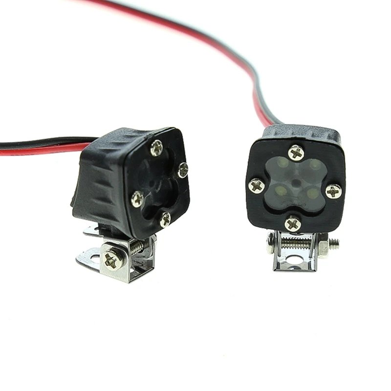 

RC Car LED Lights Headlights Spotlight For 1/10 RC Crawler Axial Traxxas TRX4 TRX6 SCX10 90046 Wraith RR10 MST Redcat