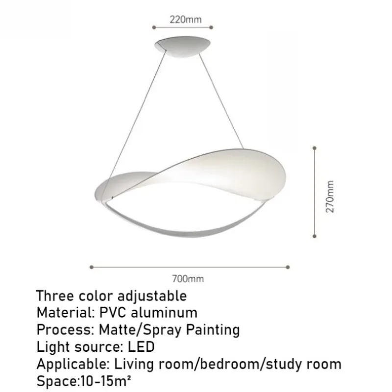 

Italian Modern Minimalist Ceiling Lights Remote Control Dimming Three Color Bedroom Living Room Pendant Light Home Decor Items