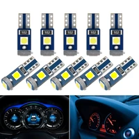 5pcs t5 led bulb w3w w1 2w 12v led canbus car interior lights dashboard warming indicator wedge light auto instrument lamp