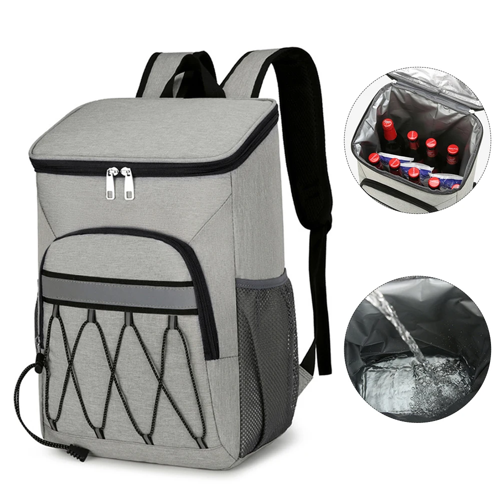 

Thermal Backpack Waterproof Thickened Cooler Bag 20L Large Insulated Food Grade Family School Picnic Refrigerator Insulated Bag