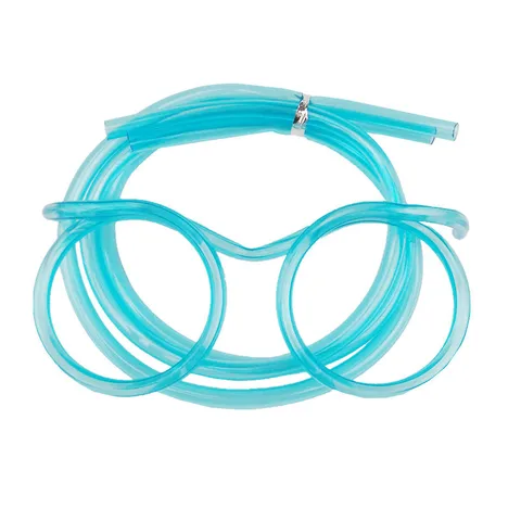 1PCS Novelty Gags Practical Jokes Fun Soft Plastic Straw Funny Glasses Drinking Toys Party Joke Kids Baby Birthday Party Toys