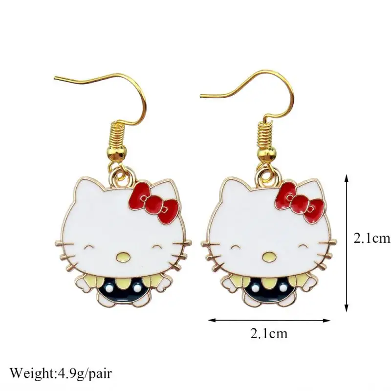 

Sanrio Cinnamoroll помпон пурин мелодия мультфильм животные серьги девочка сердце милые модные креативные серьги подвеска