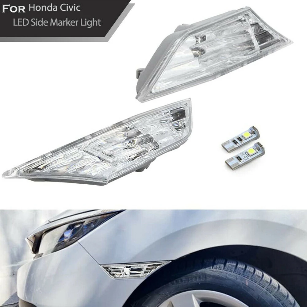

2 шт., Светодиодные поворотники для Honda Civic Sedan / Hatchback / Coupe 2016-2021