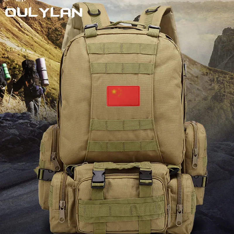 Многофункциональная тактическая альпинистская сумка Oulylan, уличный камуфляжный рюкзак, комбинированная сумка, дорожная сумка, военный рюкзак для фанатов