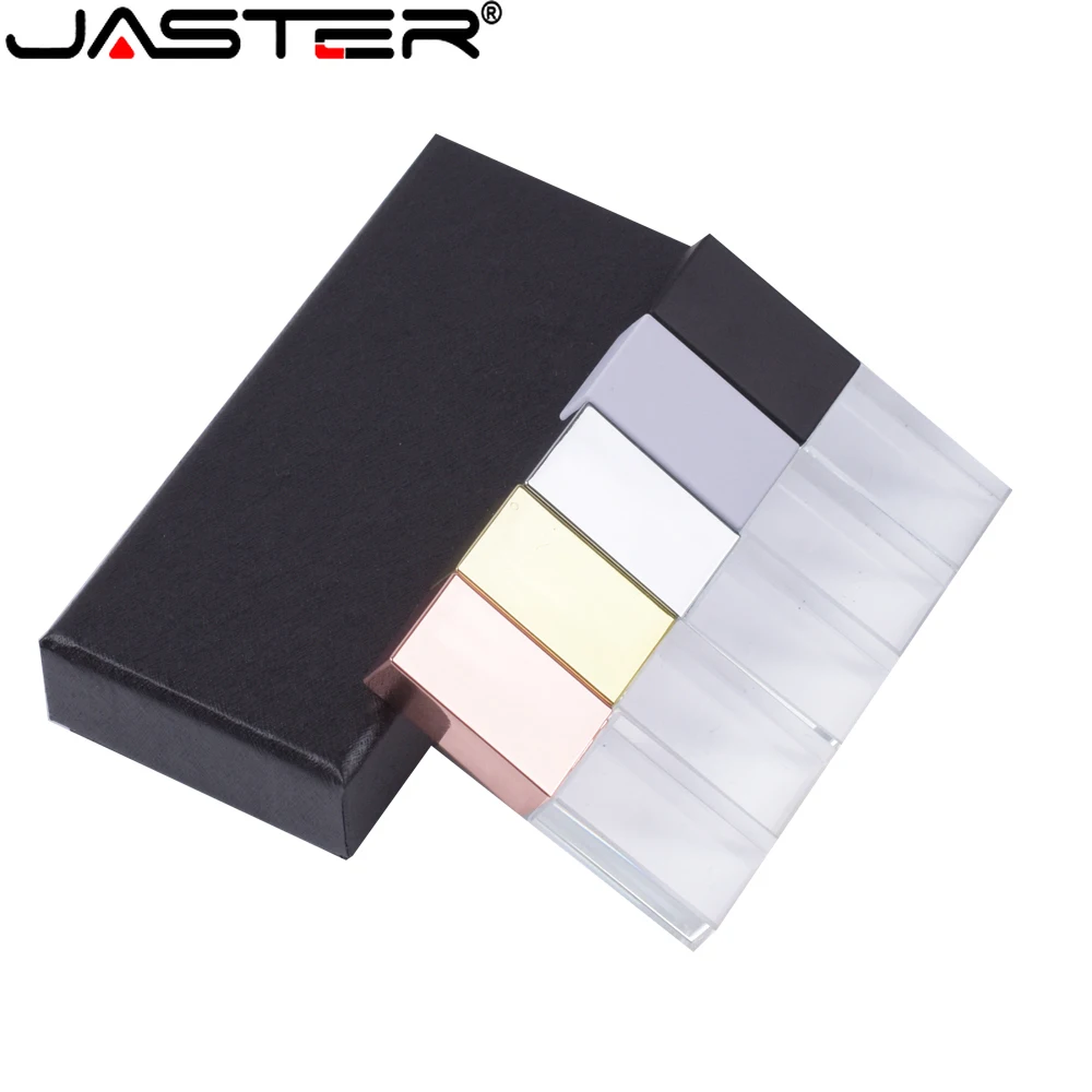 Флешка USB Crystal 128 ГБ черная коробка ручка-накопитель 64 креативный подарок