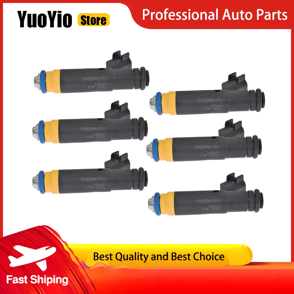 YuoYio 6 шт. новые форсунки YR3E-A6A YR3Z-9F593-AA для Ford F-150 2001-2003 Heritage 4.2L V6 2004 Mustang 3.8L 2000-2001