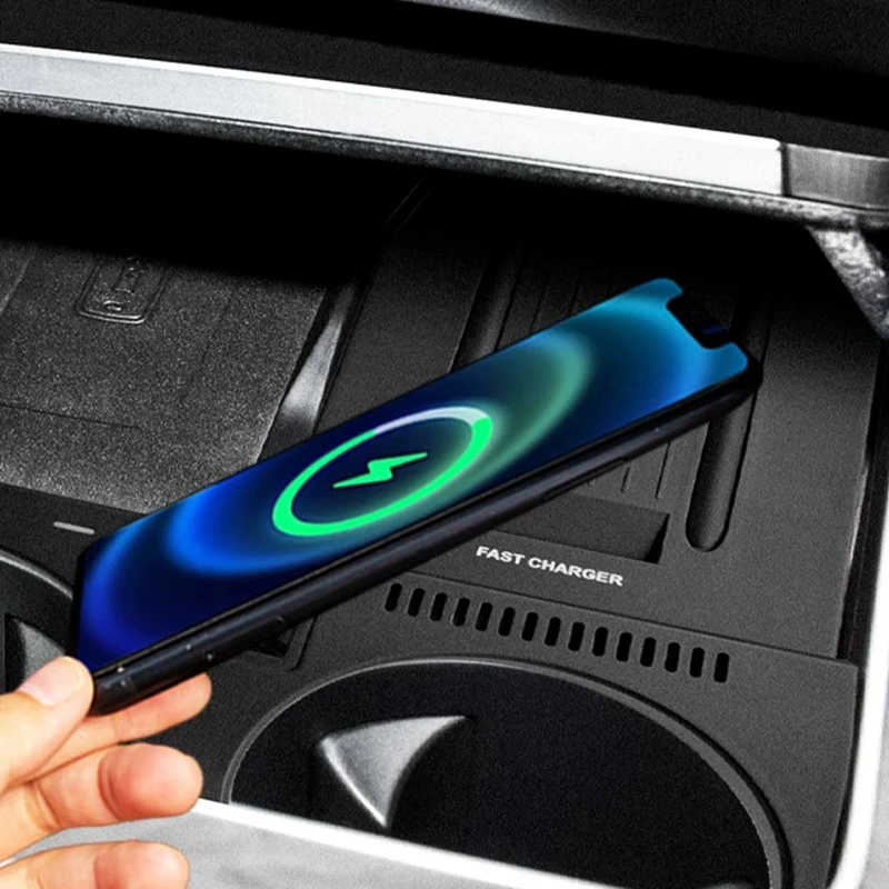 Автомобильное беспроводное зарядное устройство QI для телефона быстрой зарядки
