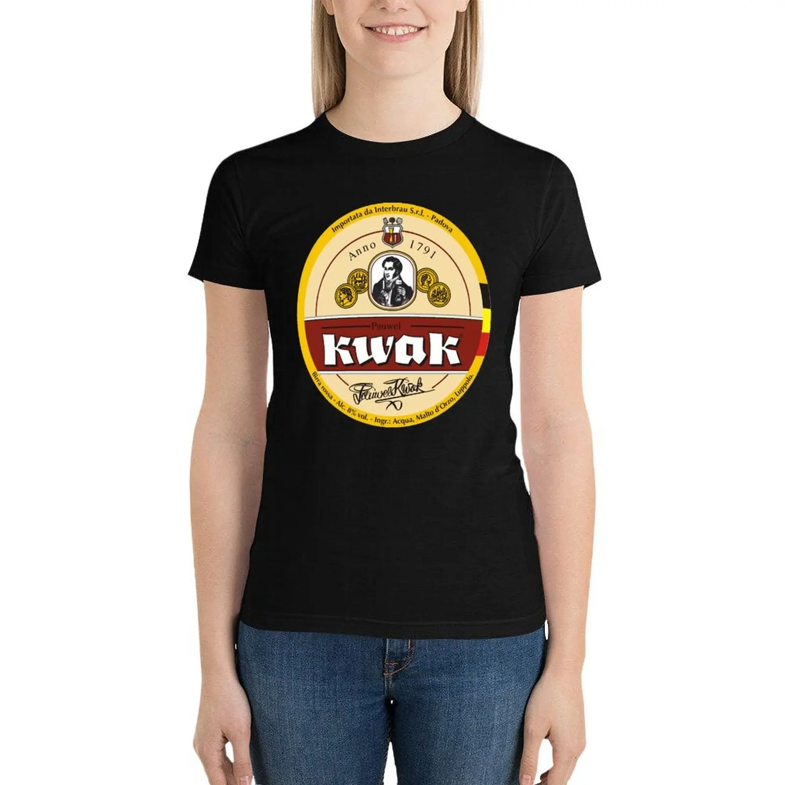 Футболка женская в эстетическом стиле с логотипом местного пивоварения