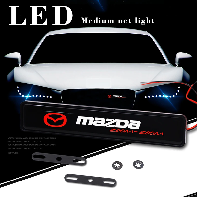 

Car Front Grille LED Emblem Light Badge for Mazda Logo MX5 CX9 CX7 CX5 MX3 Atenza Axela 2 3 323 5 6 RX8 RX7 Speed 6 Accessories