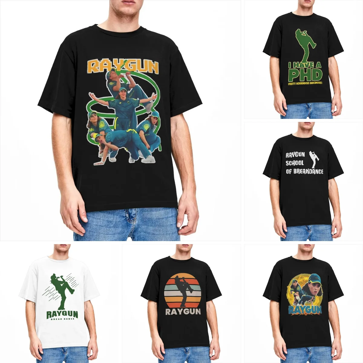 Мужская и женская футболка для танцев кенгуру трендовые летние футболки Raygun Break