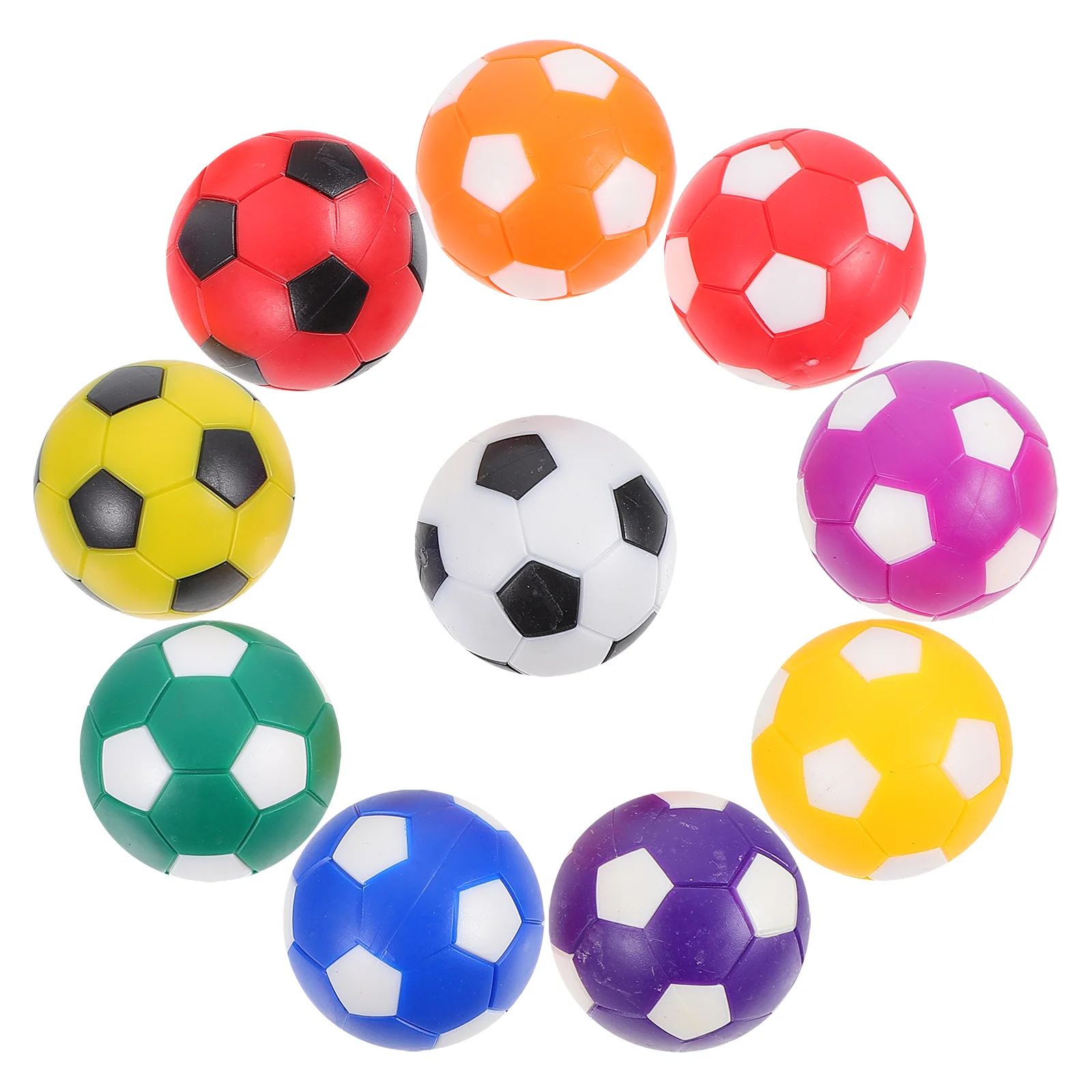 

10pcs Colorful Mini Premium Foosball Replacement Table Football Accessories