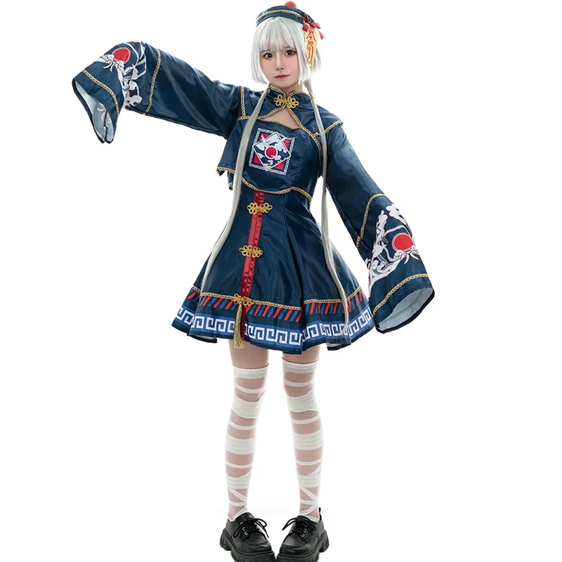 Фестиваль Косплей Хэллоуин новый стиль аниме косплей костюм зомби призрак