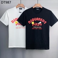 2022 dsquared2 cotton round neck short sleeve shirt tie dye casual mens clothing tops dt987