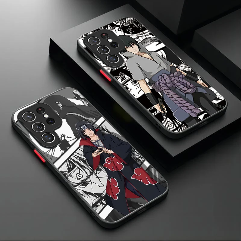 Фото Матовый жесткий чехол Hot Anime N-Narutos для Samsung Galaxy S24 S23 S22 Ultra S21 S20 FE S10 Plus A15 A25 A35 A55 5G Note 20 10 Cover №4