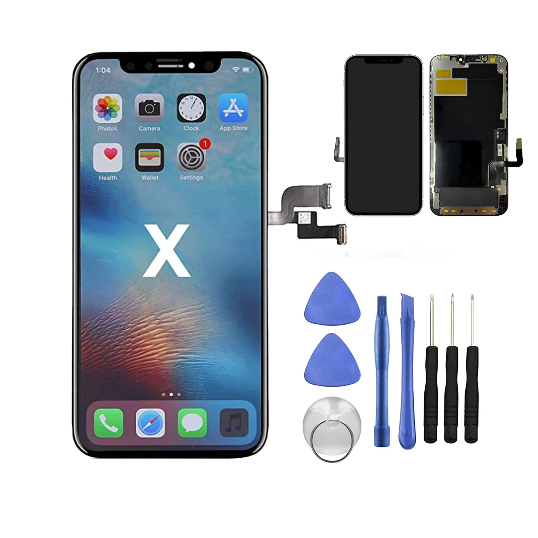 Enlarge OLED Screen For iPhone X XS XR 11 12 LCD Display for iPhone 11 Pro XS Max Touch Screen Digitizer Assembly Replacement With Tools