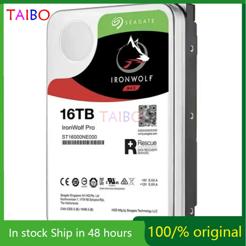 

FOR Seagate IronWolf Pro 16TB Internal 7200RPM 16000GB 3.5" (ST16000NE000) HDD NEW