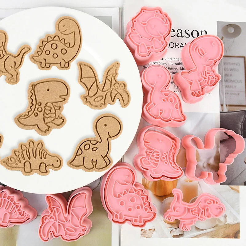 

8 шт./набор, формы для печенья в виде динозавра