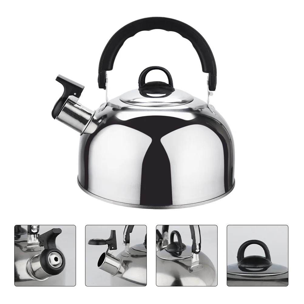

Stainless Steel Water Kettle Flat Bottom Tea Kettle Whistling Tea Kettle
