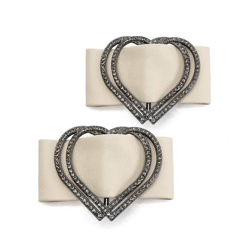 Bow Metal Decorative Shoe Decora Flower DIY Self-adhesive Women's Shoes Leather High Heels Buckle Single Shoe Accessories Buckle