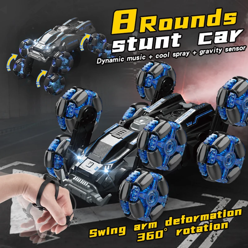 RC Car Gesture Sensing Induction Twisting Spray Climbing Radio Remote Control Cars Stunt Drift Off-road Crawler Kids Toys Boys enlarge