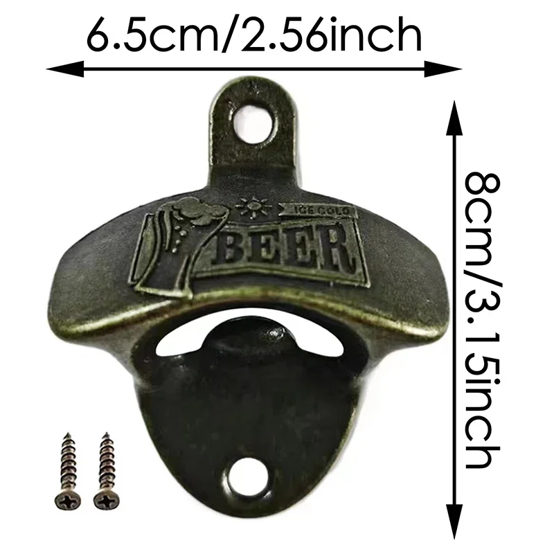 

Ретро настенная открывалка для бутылок из цинкового сплава