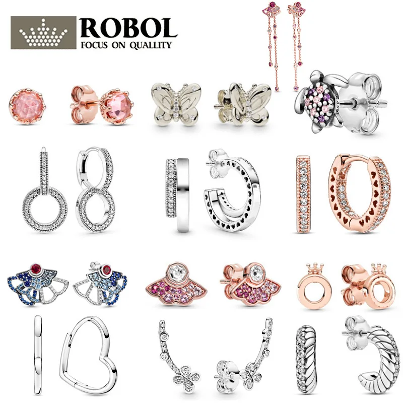 

Женские серьги из серебра 925 пробы с логотипом, осень 2020