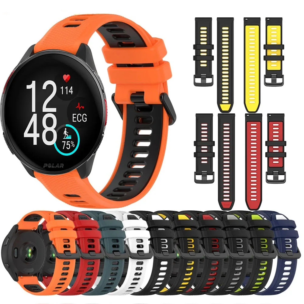 

Sports Silicone Strap for Polar Vantage V3 Quick 20mm 22mm Breathable Wrist Wristband Accessorie