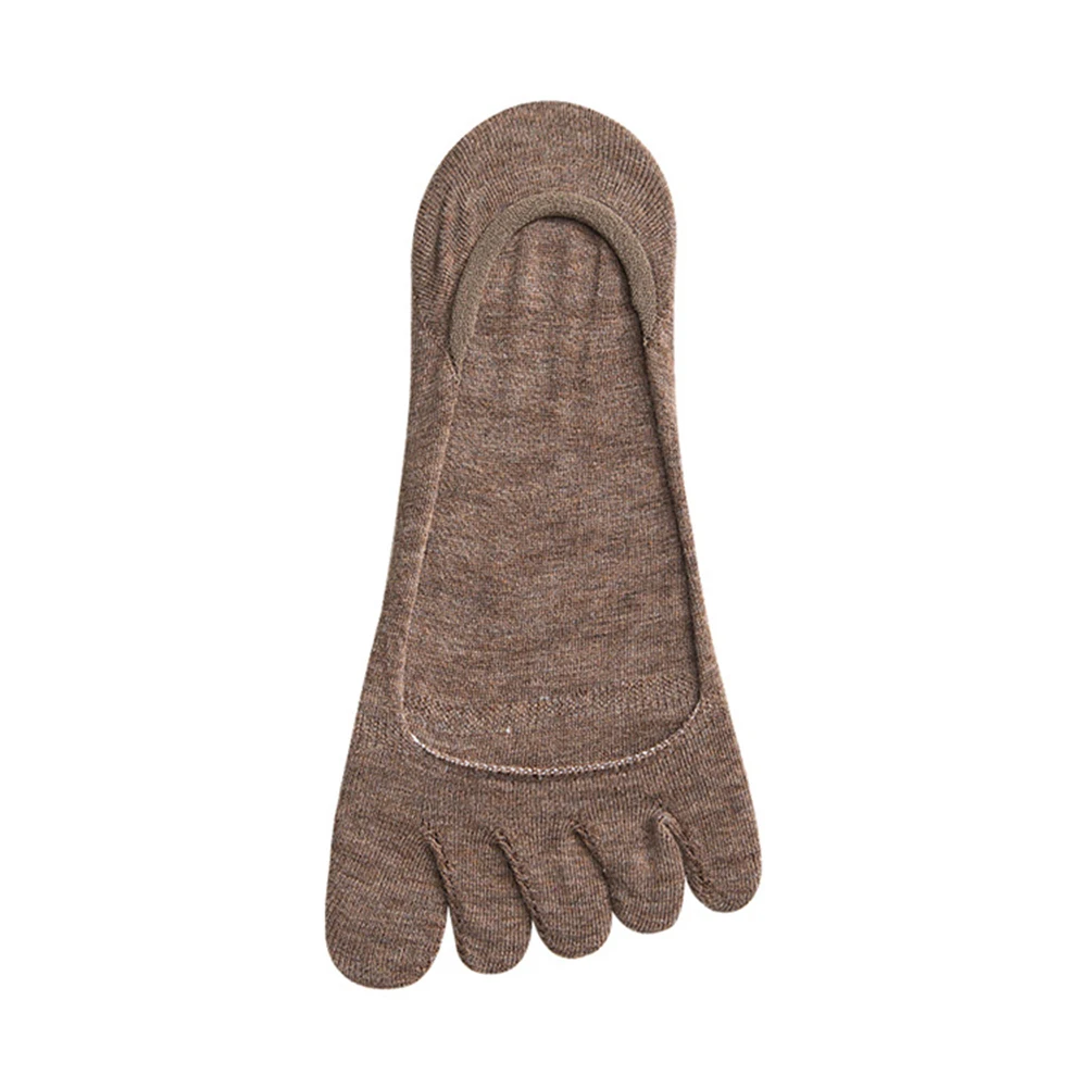 1 Pair Five Finger Socks Pure Cotton Sports Breathable Comfortable Toe Socks Non-slip Invisible Anti Friction Women's Boat Socks