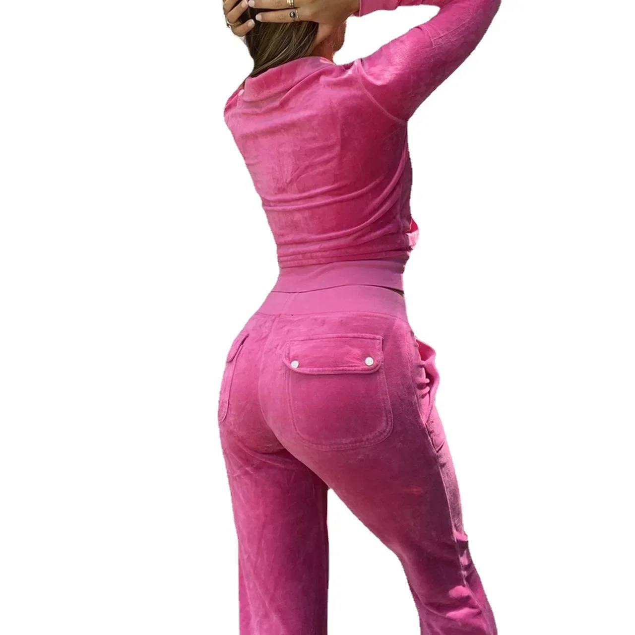 2023 женская осенне-зимняя одежда повседневный свитер на молнии комплект с