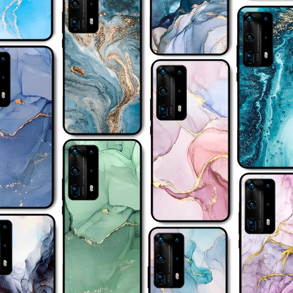 

Marble Art Fashion Phone Case For Huawei P 8 9 10 20 30 40 50 Pro Lite Psmart Honor 10 lite 70 Mate 20lite