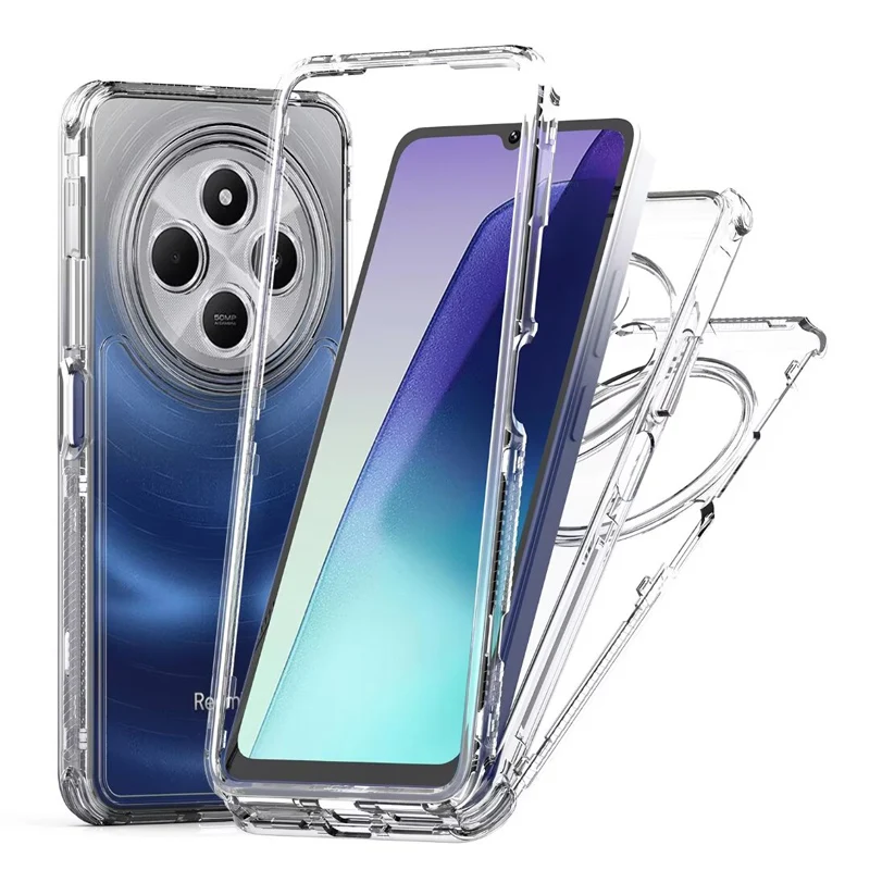 Фото Прозрачный чехол для мобильного телефона Redmi 14C/Redmi Note 14 5G/Redmi Note 14pro, противоударный, эффективный защитный чехол с защитой от падения №1