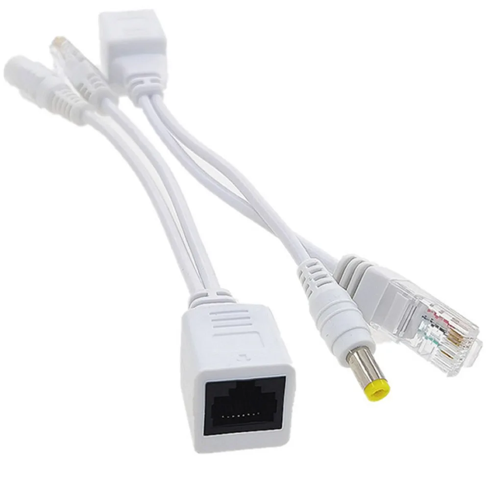 Фото Пассивный POE-инжектор-сплиттер, кабель питания через Ethernet, адаптер питания 12В POE, модуль питания POE, кабель Ethernet POE для IP-камер №4