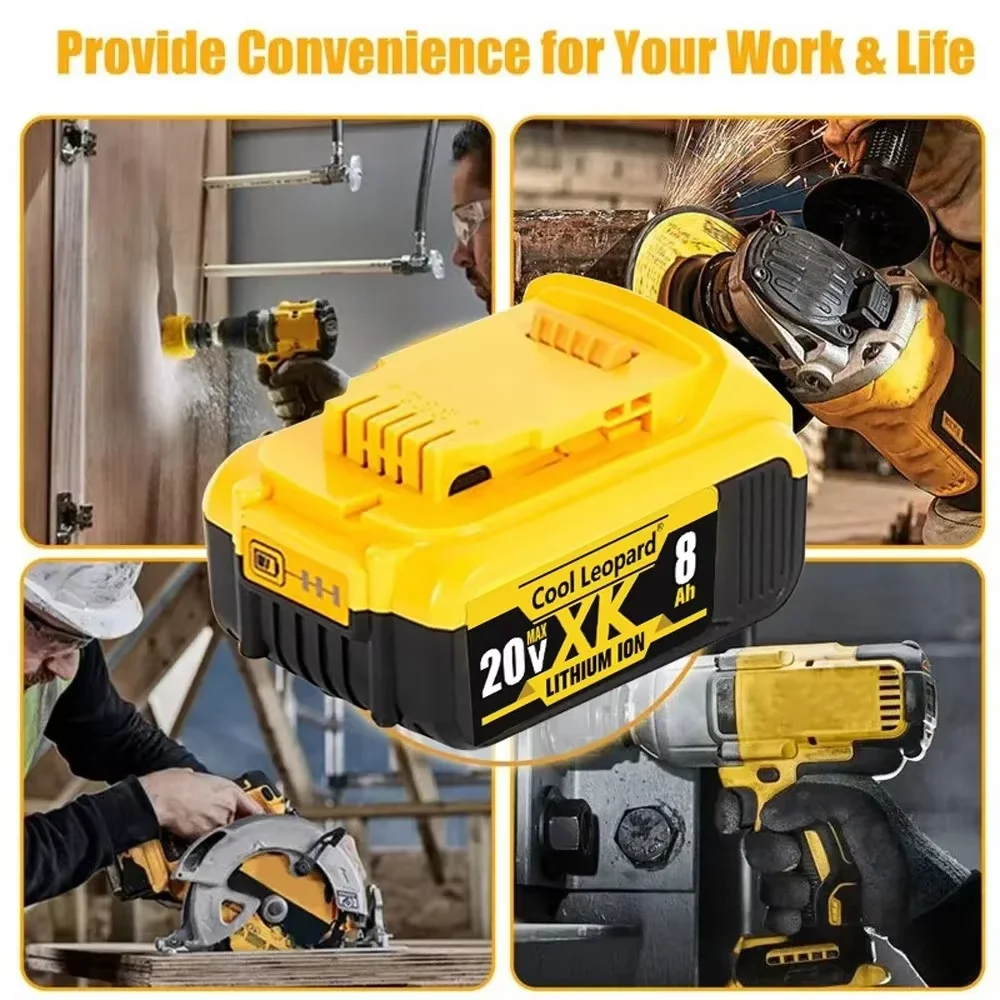 DCB200 Литий-ионный аккумулятор 20 В совместимый с электроинструментами Dewalt