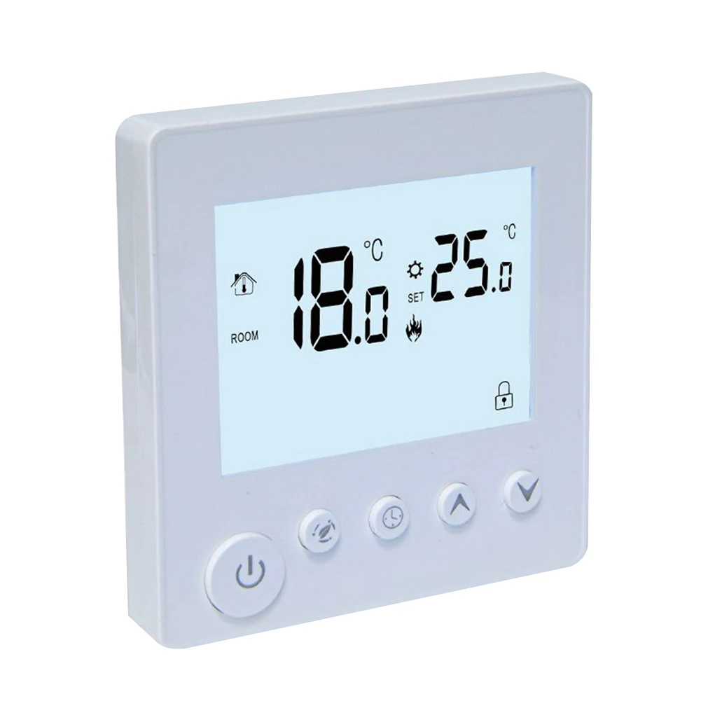 

Digital Thermostat Spare Parts Temperature Underfloor Heating Wall Heating White 8.6x8.6x4cm Accessories Brand New