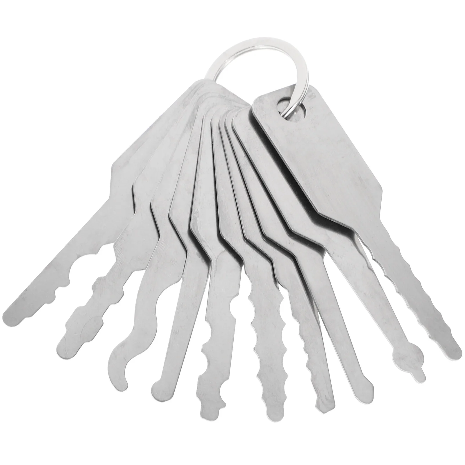 

10 Pcs Safe Blank Key Car House Blanks Motorcycle Stainless Steel Keys Bulk Assorted Door