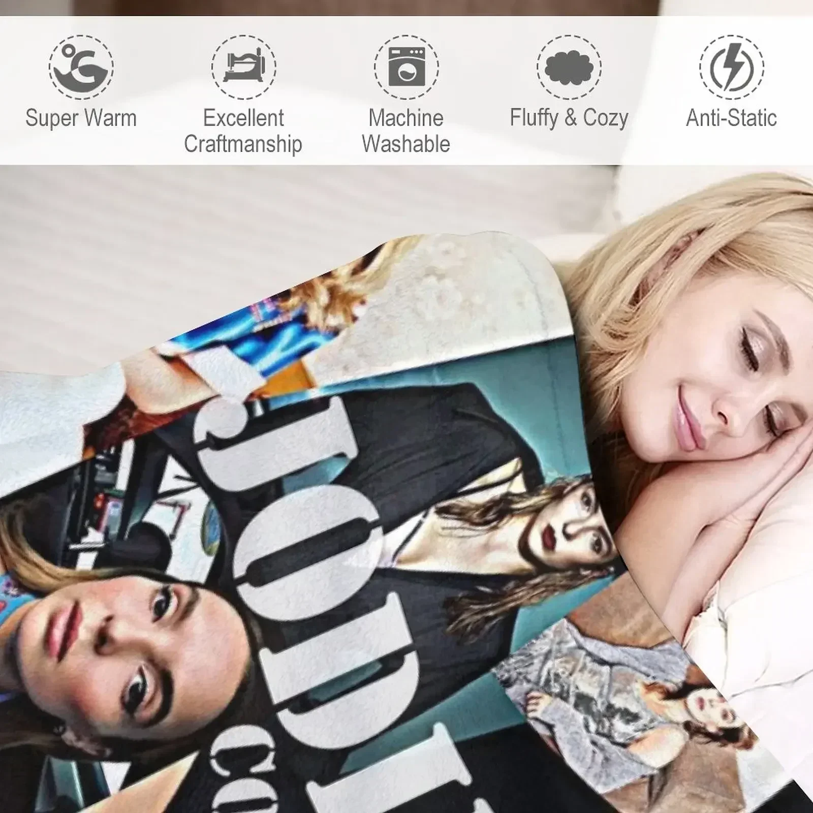 Jodie Comer плюшевое одеяло