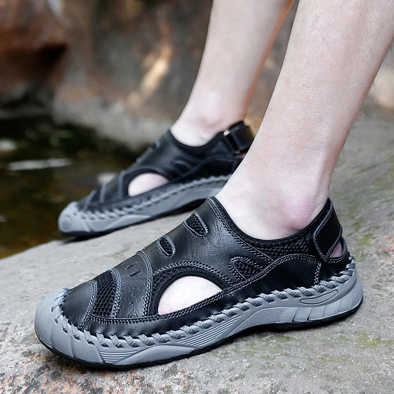Летняя мужская повседневная пляжная уличная обувь для воды дышащие треккинговые