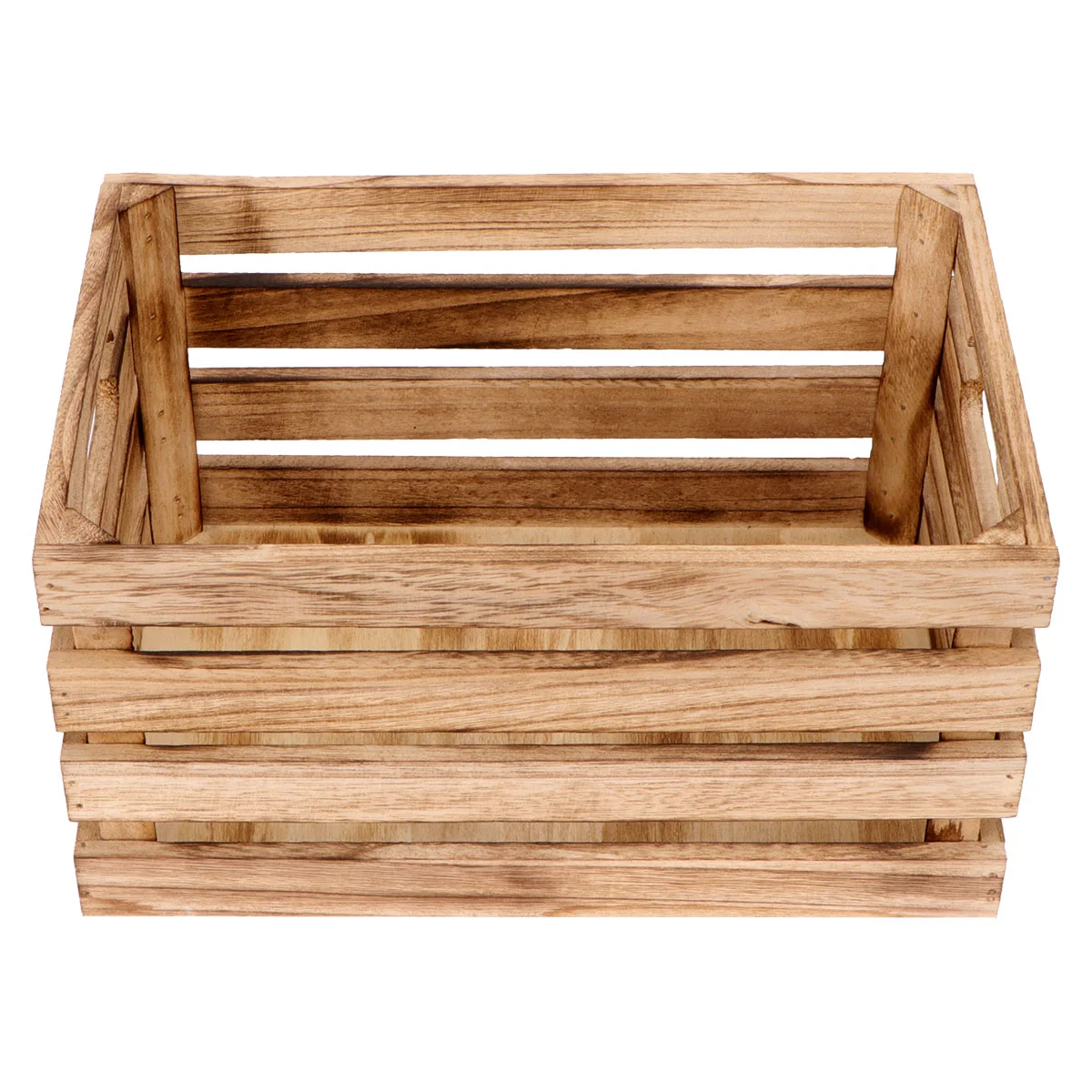 

Wooden Crates Crate Box Organizer Basket Storage Desktop Sundries Wood Farmhouse Tea Key Drawer Open Jewelry Retro Decorative