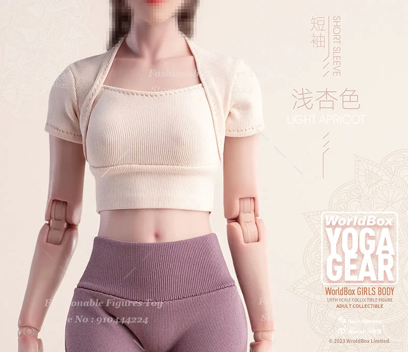 Worldbox 1/6 Женская футболка-солдат эластичные спортивные топы леггинсы для йоги