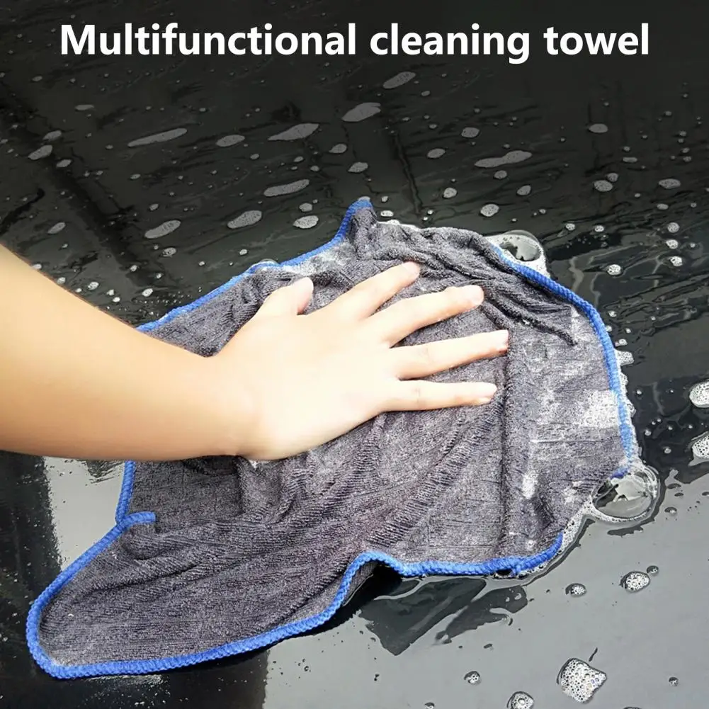 

Practical Cleaning Cloth Good Water Absorption Leave No Trace Car-Care Polishing Cloth Portable Ultra Soft Car Cleaning Towel