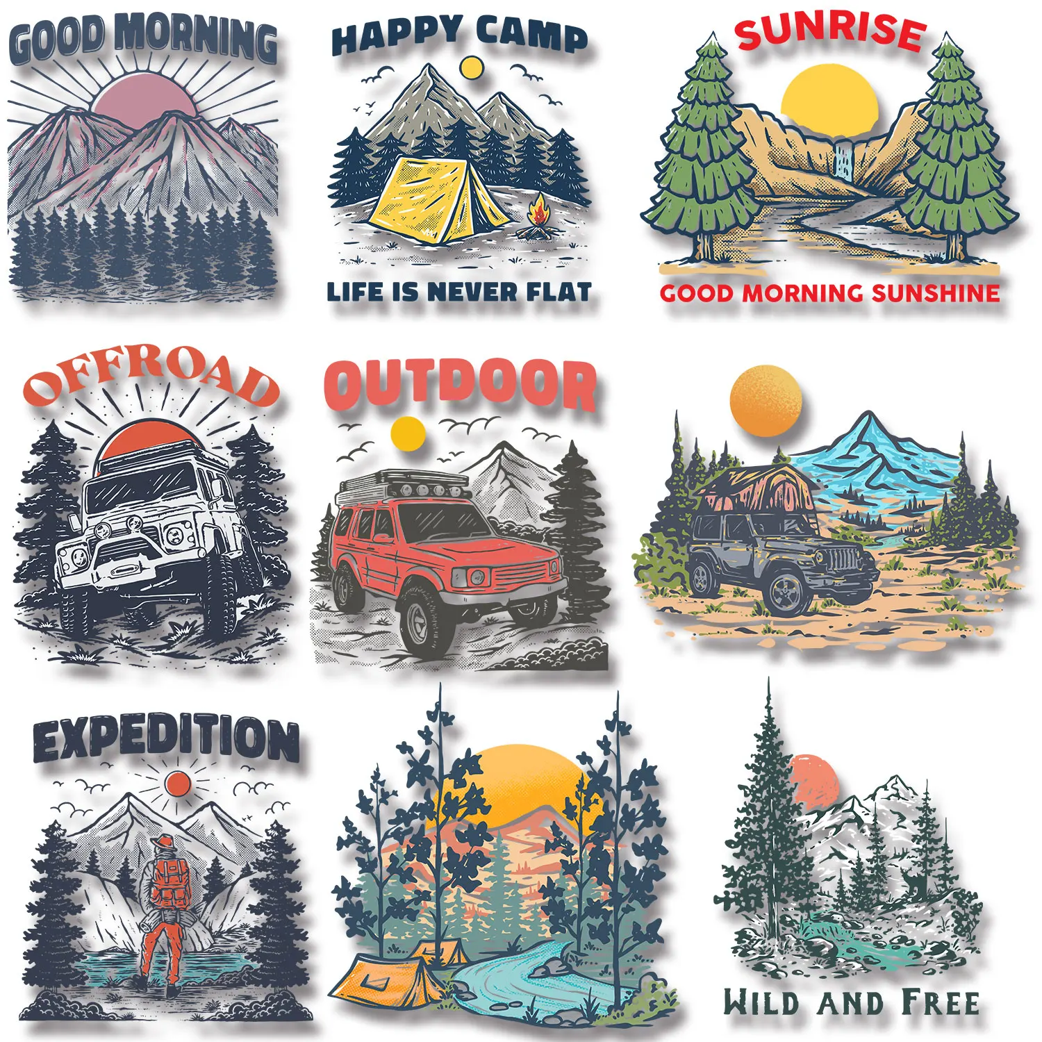 Наклейки на одежду Good Morning Sunrise для самостоятельного использования